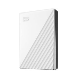 WD Western Digital 5TB My Passport Portable Hard Disk Drive, USB 3.0 with Automatic Backup, 256 Bit AES Hardware Encryption,Password Protection,Compatible with Windows and Mac, External HDD-White